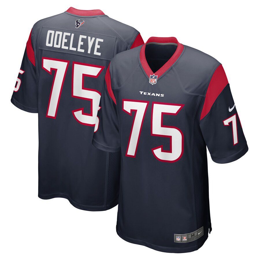 Men Houston Texans #75 Adedayo Odeleye Nike Navy Game Player NFL Jersey